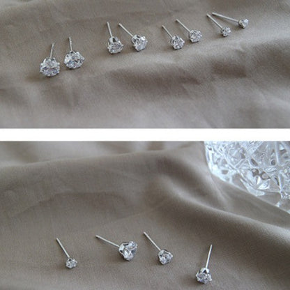 Boucles d'oreilles simples en argent