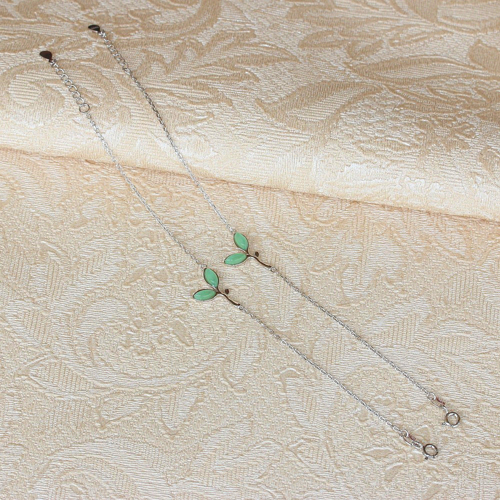 Green Leaf Anklet