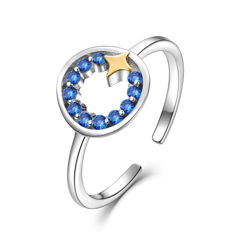 Anillo Estrella Azul