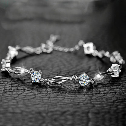 Sterling Silver Gem Bracelet