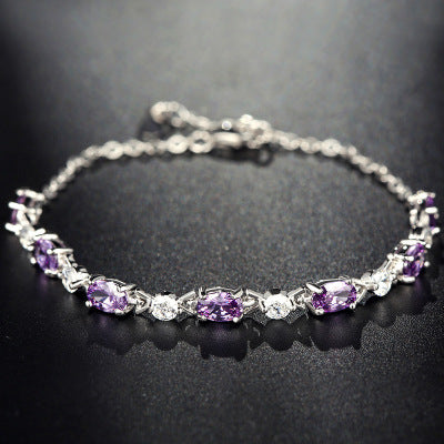 Pulsera Plata Amatista