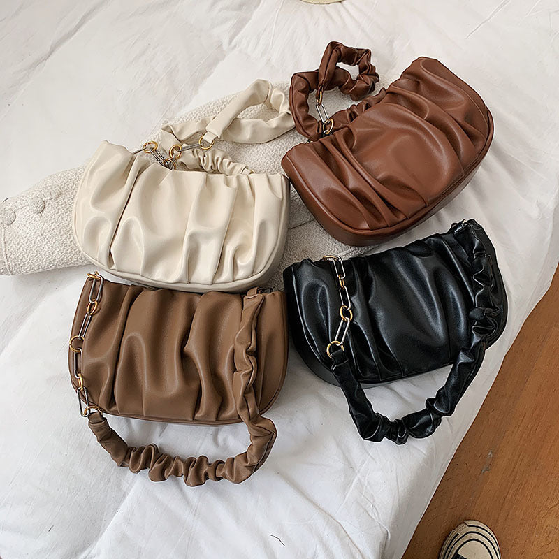 One-Shoulder Leather Portable Bag