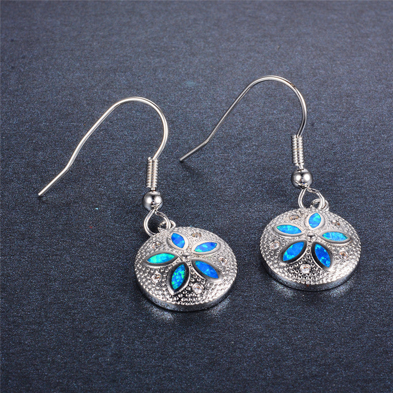 Boucles d'oreilles à fleurs en argent sterling