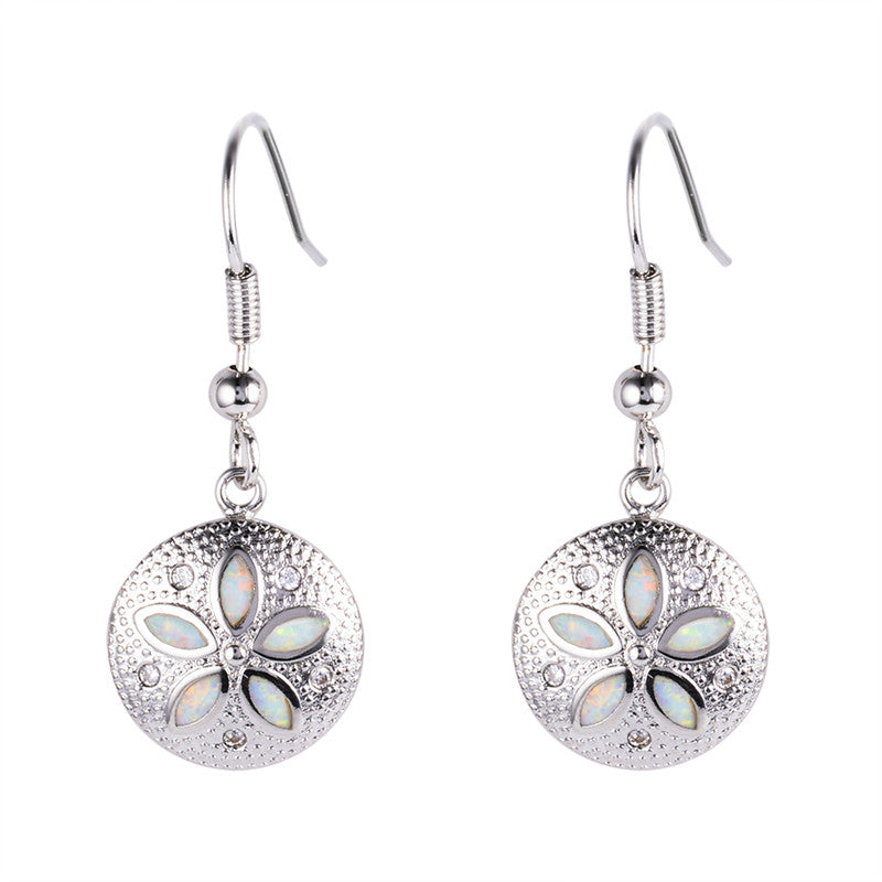 Flower Earrings From Sterling Silver