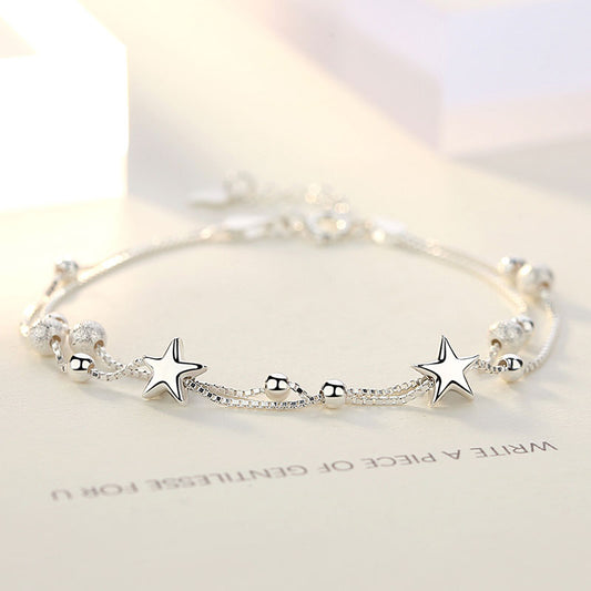 Pulsera y dijes de estrellas bonitas