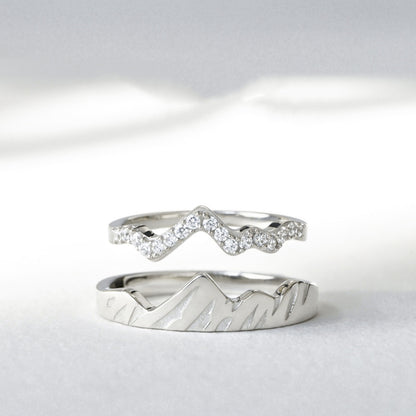 Sterling Silver Couple Ring (complete each other)