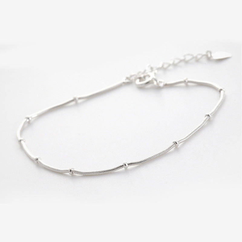 Silver Anklet Leg