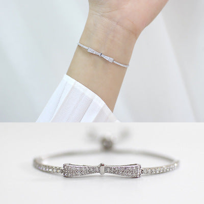 Sterling Silver Butterfly knot Bracelet