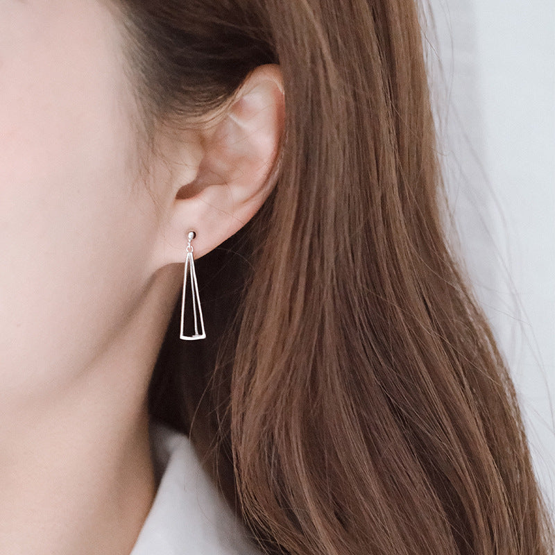 Geometric Three-Dimensional Earrings