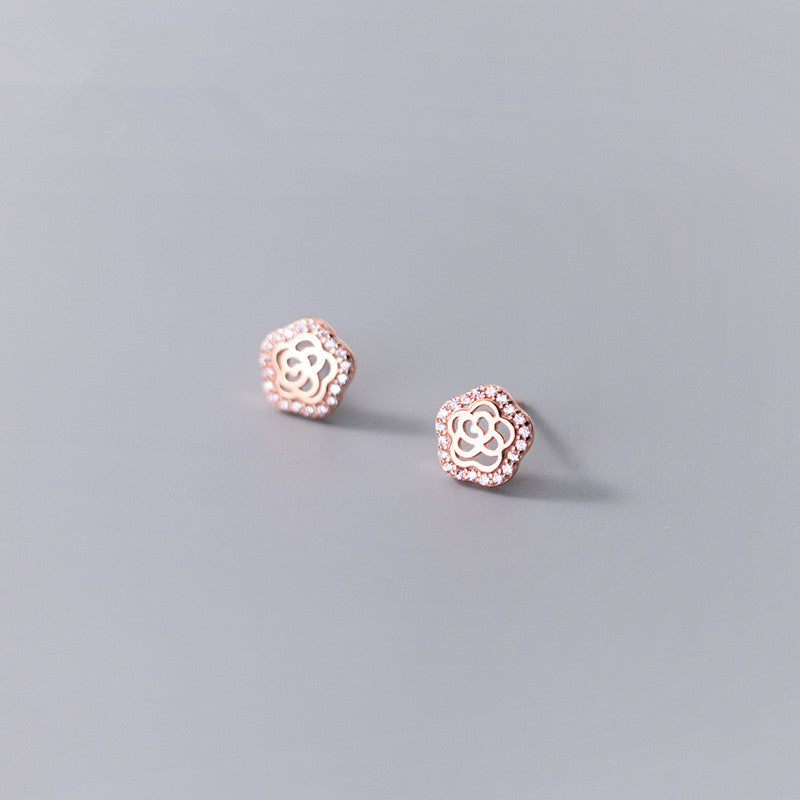 Flowers Inlay Earring