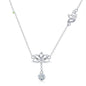 Collier de fleurs de lotus en argent sterling