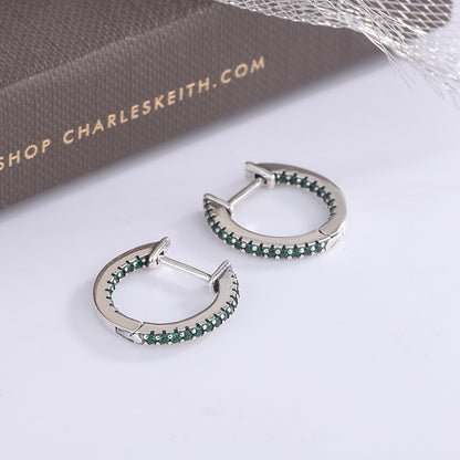 Simple Small Zircon Earrings