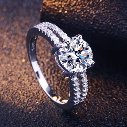 Single Stone Wedding Ring