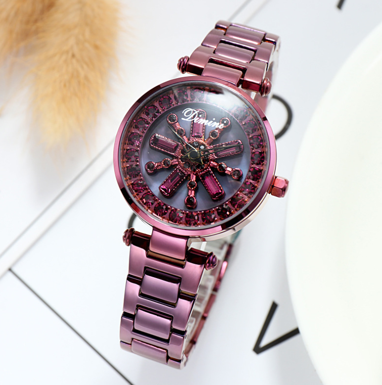 Rhinestone Steel Belt Watch