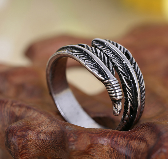 Antique Feather Ring