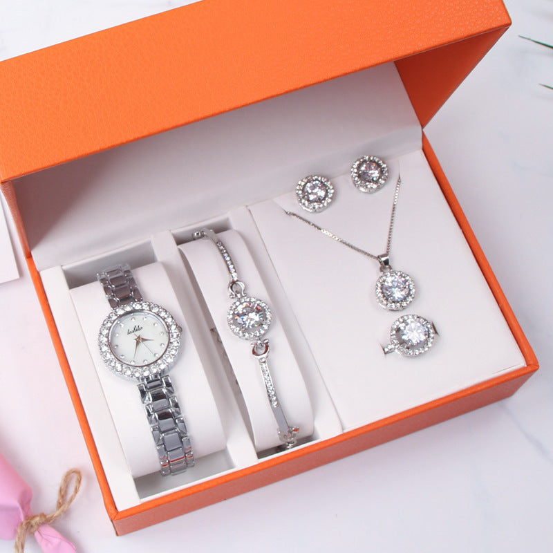 Conjunto de reloj de cuarzo para mujer