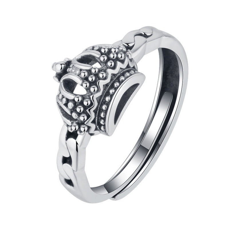 Bague Couronne En Argent