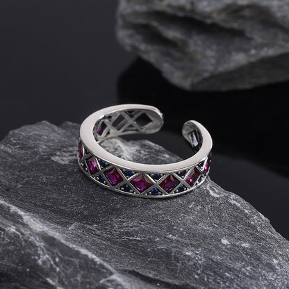 Bague Géométrique De Luxe