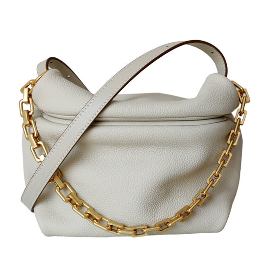 Leather Chain One-Shoulder Bag